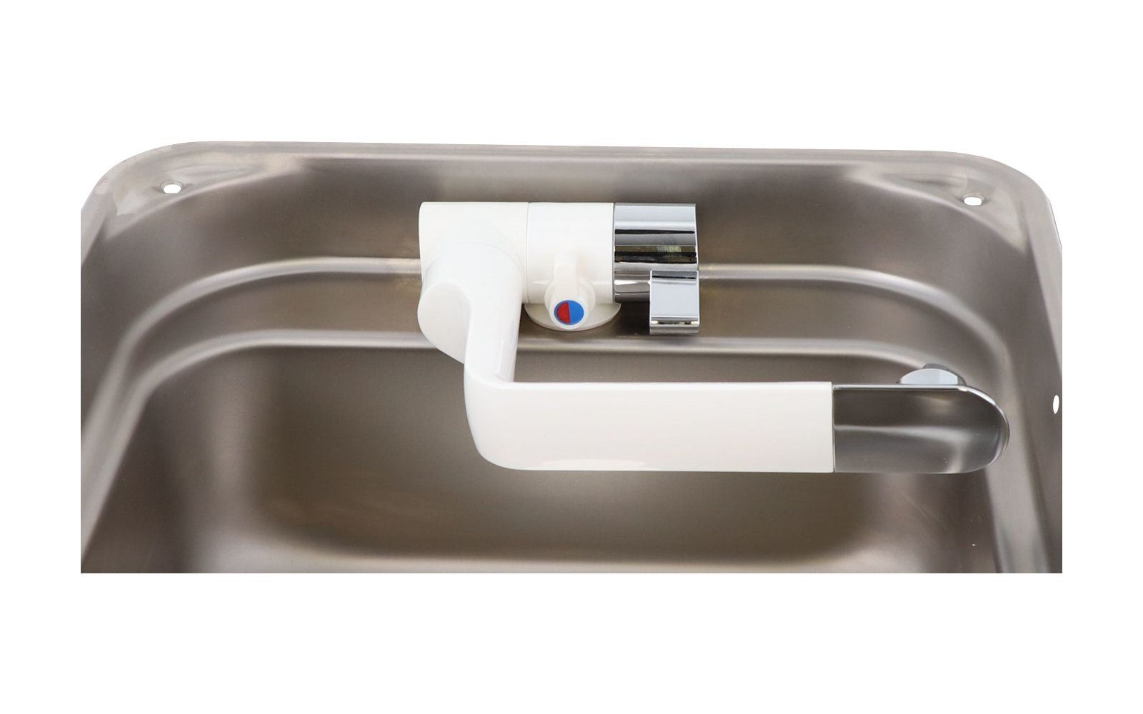 Baterie apă rece Comet Arona cu microcontact - alb