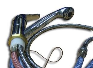 Baterie apă calda / rece Reich  Kama  cu dus incorporat, diametru gaura montaj ø 36mm