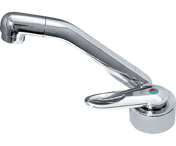 Baterie monocomandă Florence cu microinterupator -  apa rece + calda - pliabil